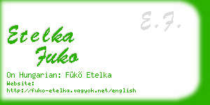 etelka fuko business card